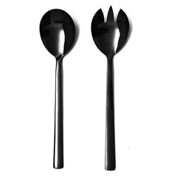 Set Cubiertos Para Ensalada 2Pzas Negro - Toscana