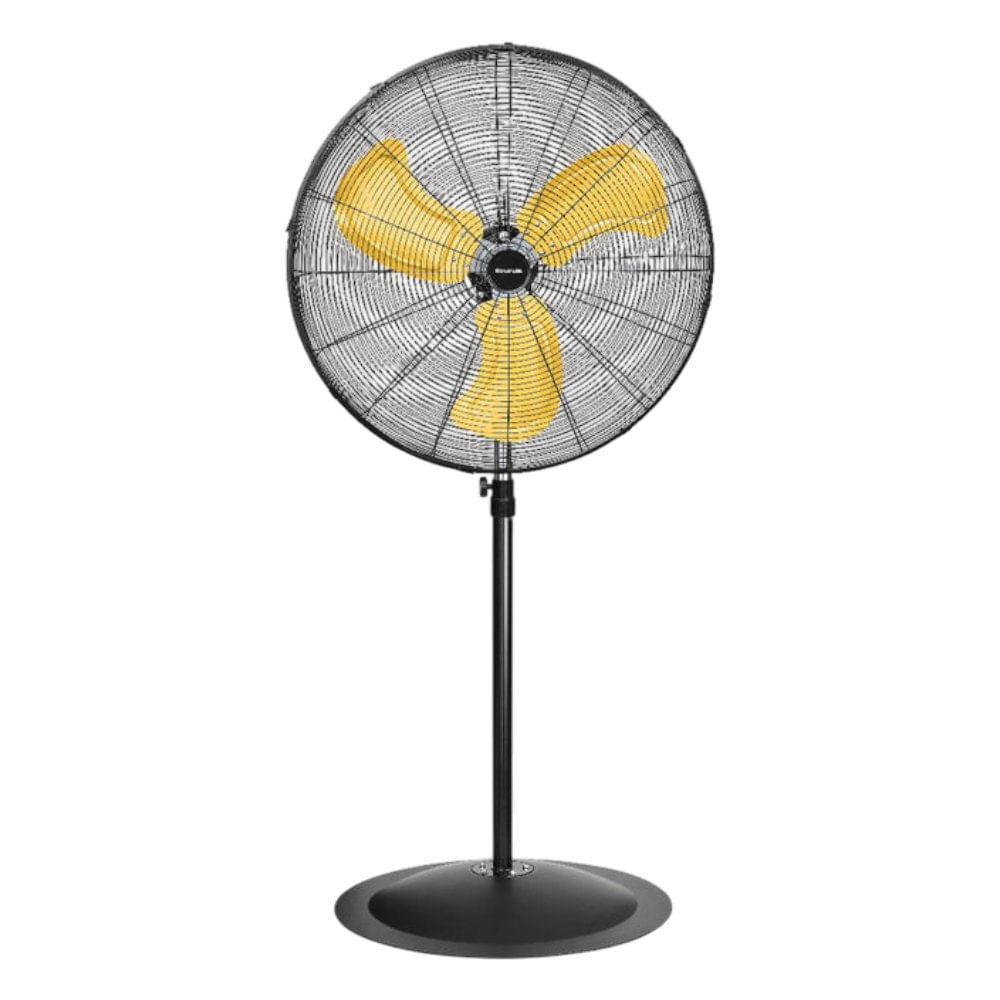 Ventilador de Pedestal y Pared Industrial 3 Aspas Amarillas 30 Plg