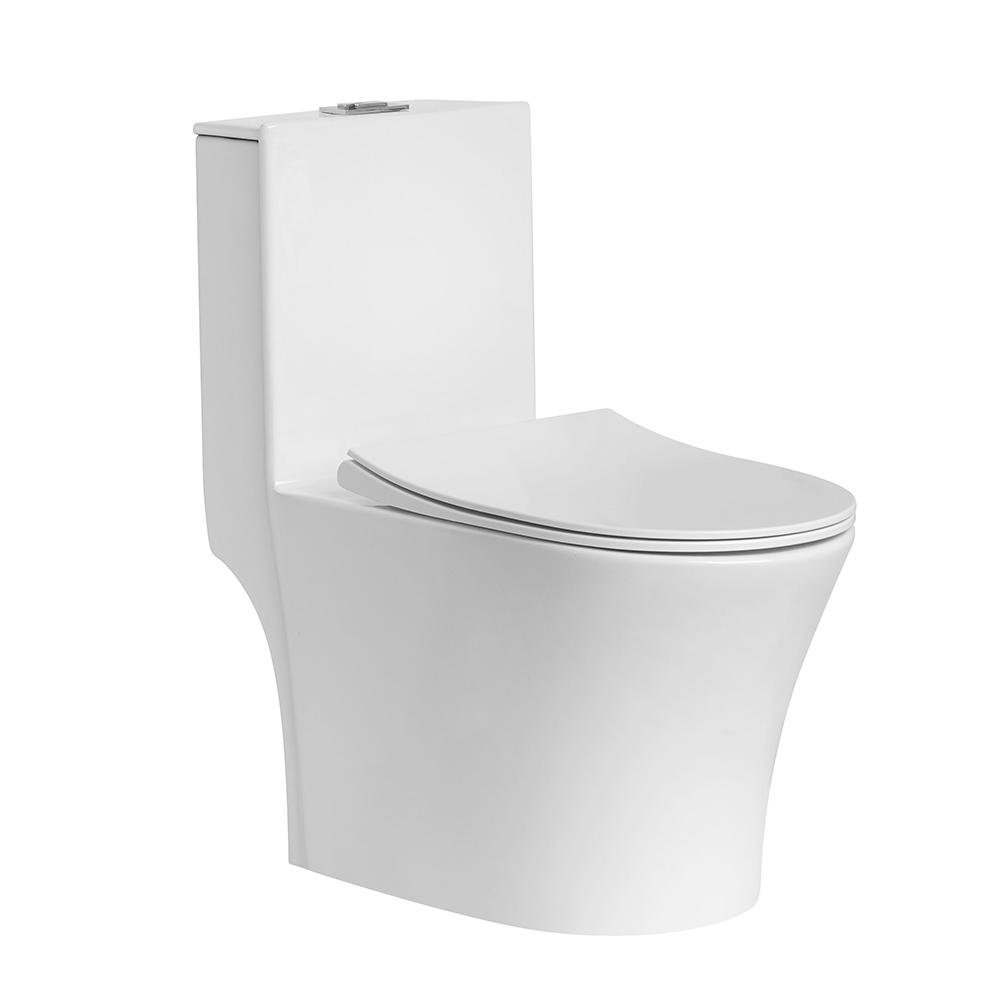 Sanitario de Una Pieza Soane Porcelana Vitrificada con Descarga Eficiente y Cierre Suave