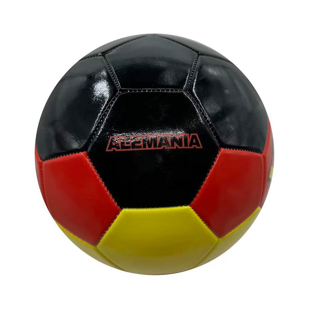 Pelota de Fútbol No. 5 Diseño Alemania para Entrenamiento Color Negro, Rojo y Amarillo
