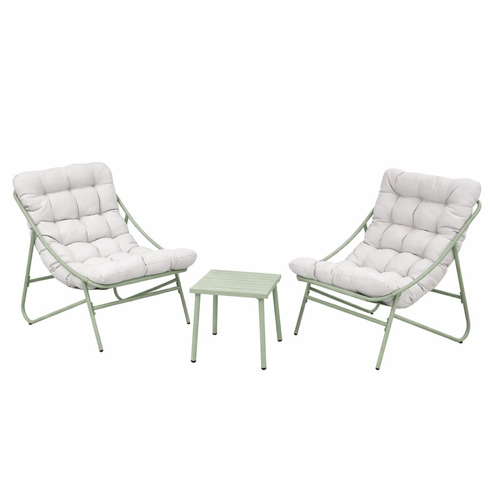 Set de Mesa y Sillas Kush 3 Piezas Color Verde