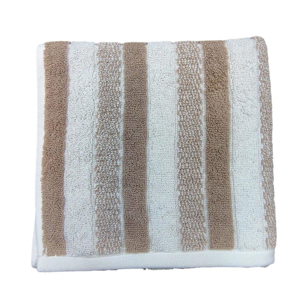Toalla de Manos Texturizada con Diseño de Franjas - Varios Colores Beige