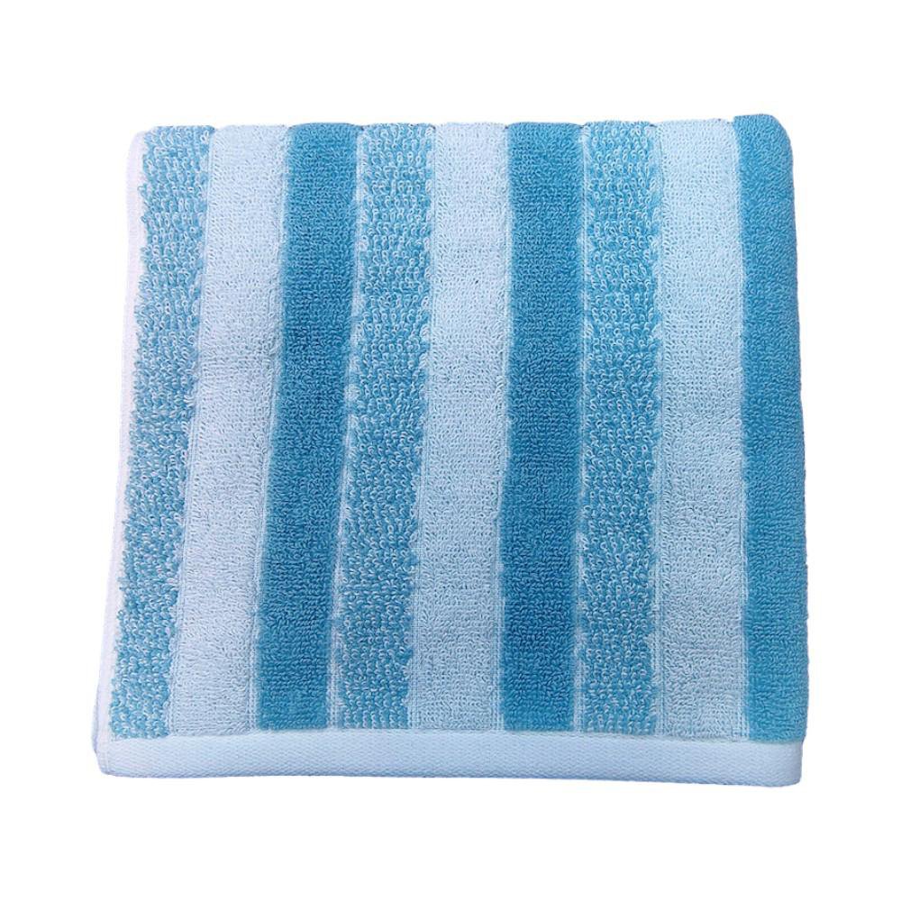 Toalla de Manos Texturizada con Diseño de Franjas - Varios Colores Celeste