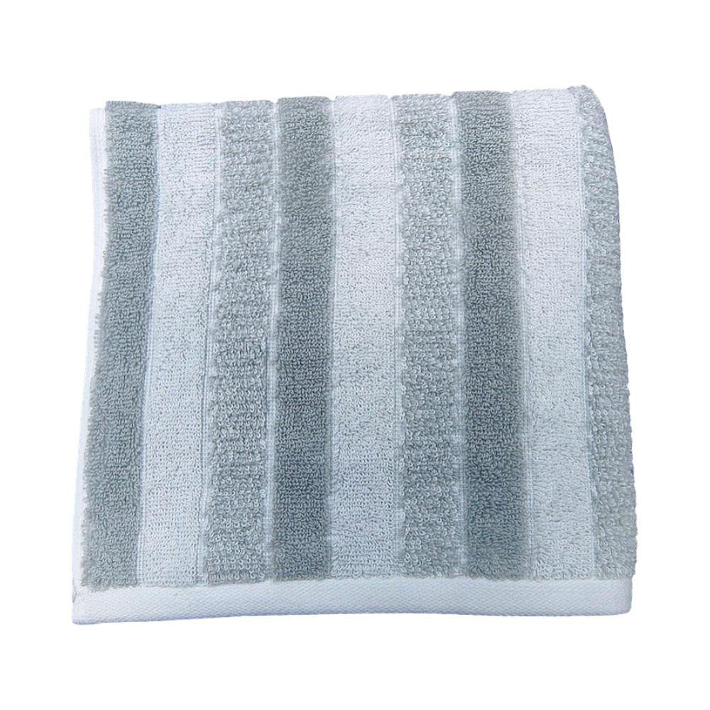 Toalla de Manos Texturizada con Diseño de Franjas - Varios Colores Gris