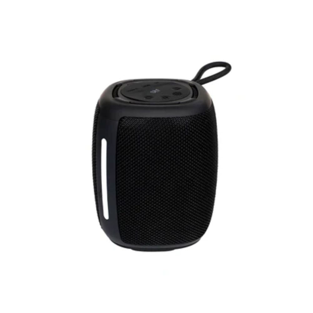 Bocina Inalámbrica Portátil Lumo Dot Bluetooth con Luz LED de 2.5 Plg en Color Negro Bocin…