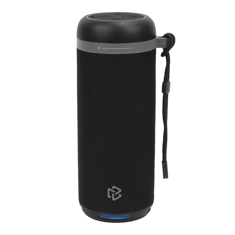 Bocina Inalámbrica Portátil Rise Bluetooth con Luz LED RGB de 2 Plg en Color Negro Bocina…