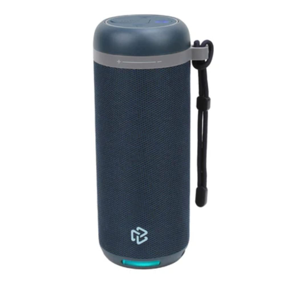 Bocina Inalámbrica Portátil Rise Bluetooth con Luz LED RGB de 2 Plg en Color Azul Bocina I…