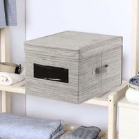 Caja Con Tapa 30X40X25 Cm Beige - Elements