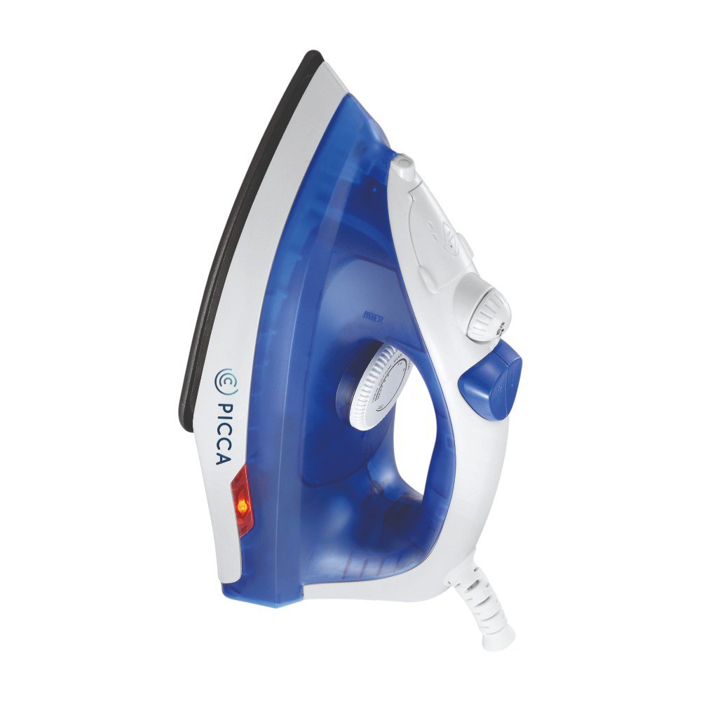 Plancha de Vapor Antiadherente para Ropa Color Azul y Blanco