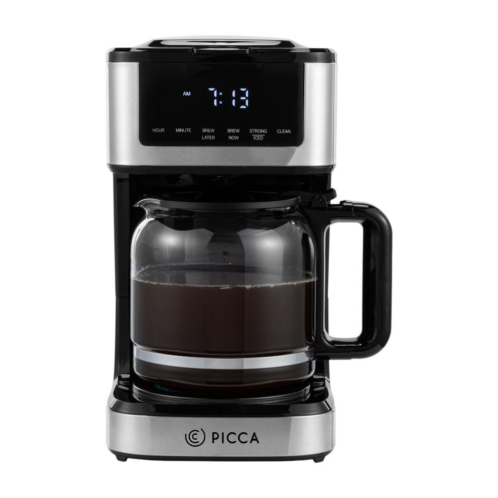 Cafetera Programable con Pantalla Digital para 12 Tazas