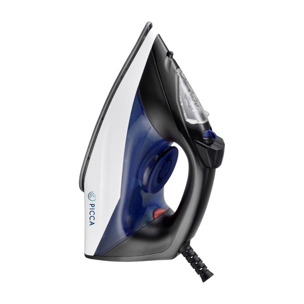 Plancha de Vapor Antiadherente para Ropa de 1280 W Color Negro con Azul