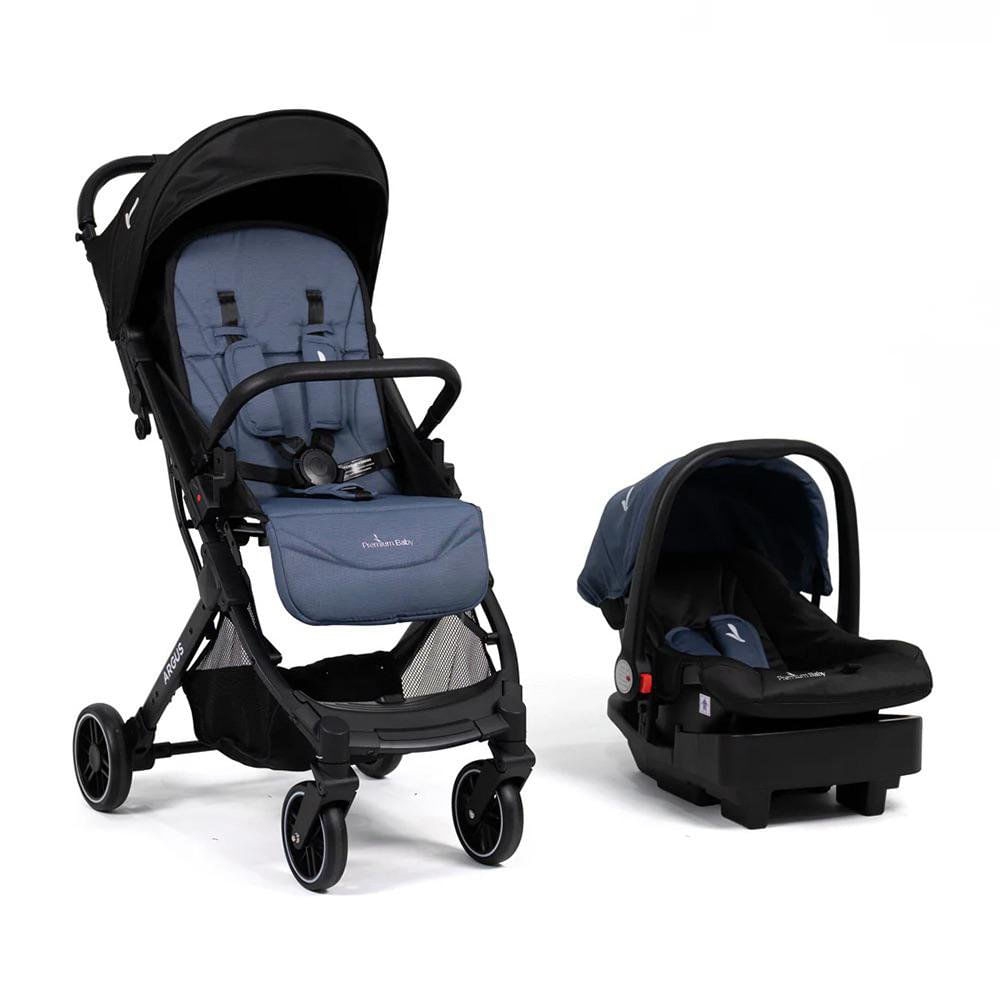 Travel System Argus Ultracompacto Color Azul Travel System Argus Compacto con Porta Bebé C…