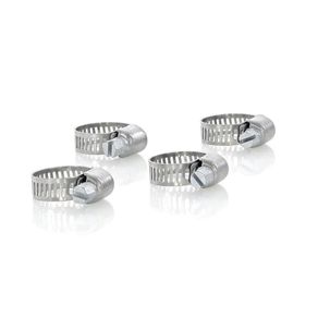 Abrazaderas Acero Inoxidable De 1/2 A 3/4 Plg 4 Pzs - Truper