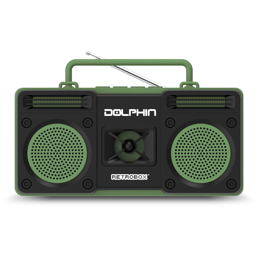 Radio Bluetooth Portátil RTX20 Color Verde con Negro