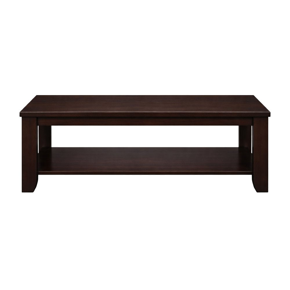 Mesa de Centro Linda con Repisa Inferior para Sala de 110 x 55 x 45 cm