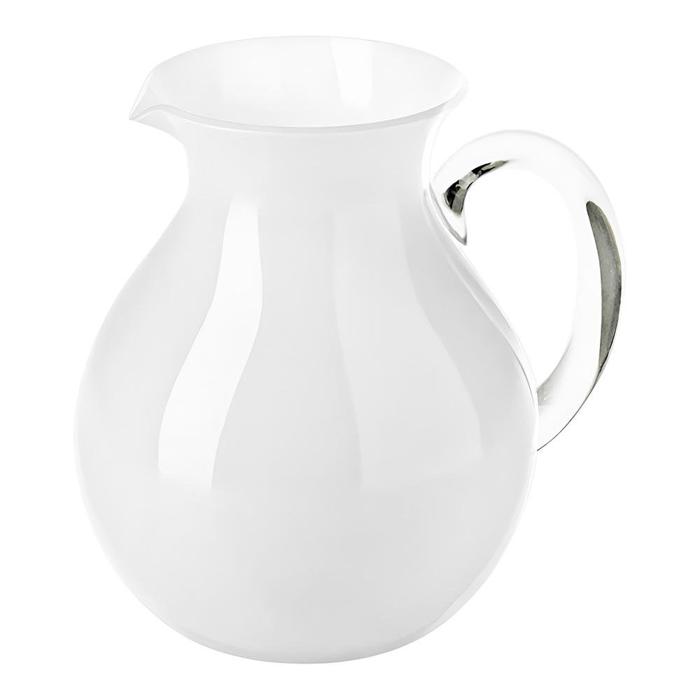 Pichel de 2 L con Asa Color Blanco Perla