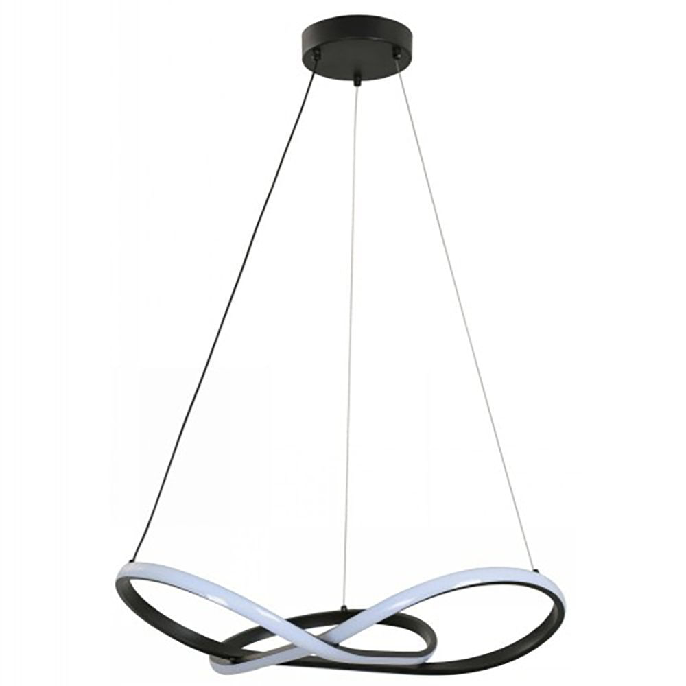 Lámpara de Colgar LED CCT Diseño Tipo Nudo Color Negro