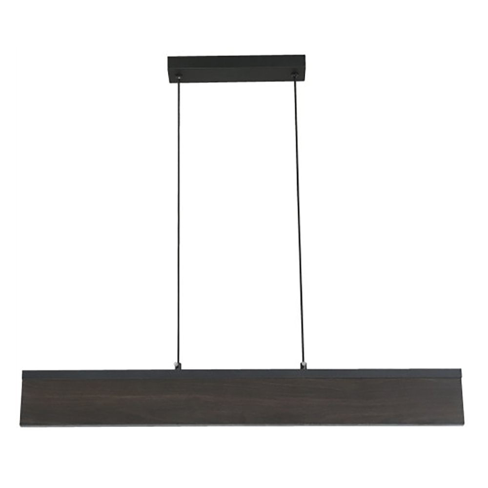 Lámpara de Colgar Lineal Tipo Madera Luz Cálida