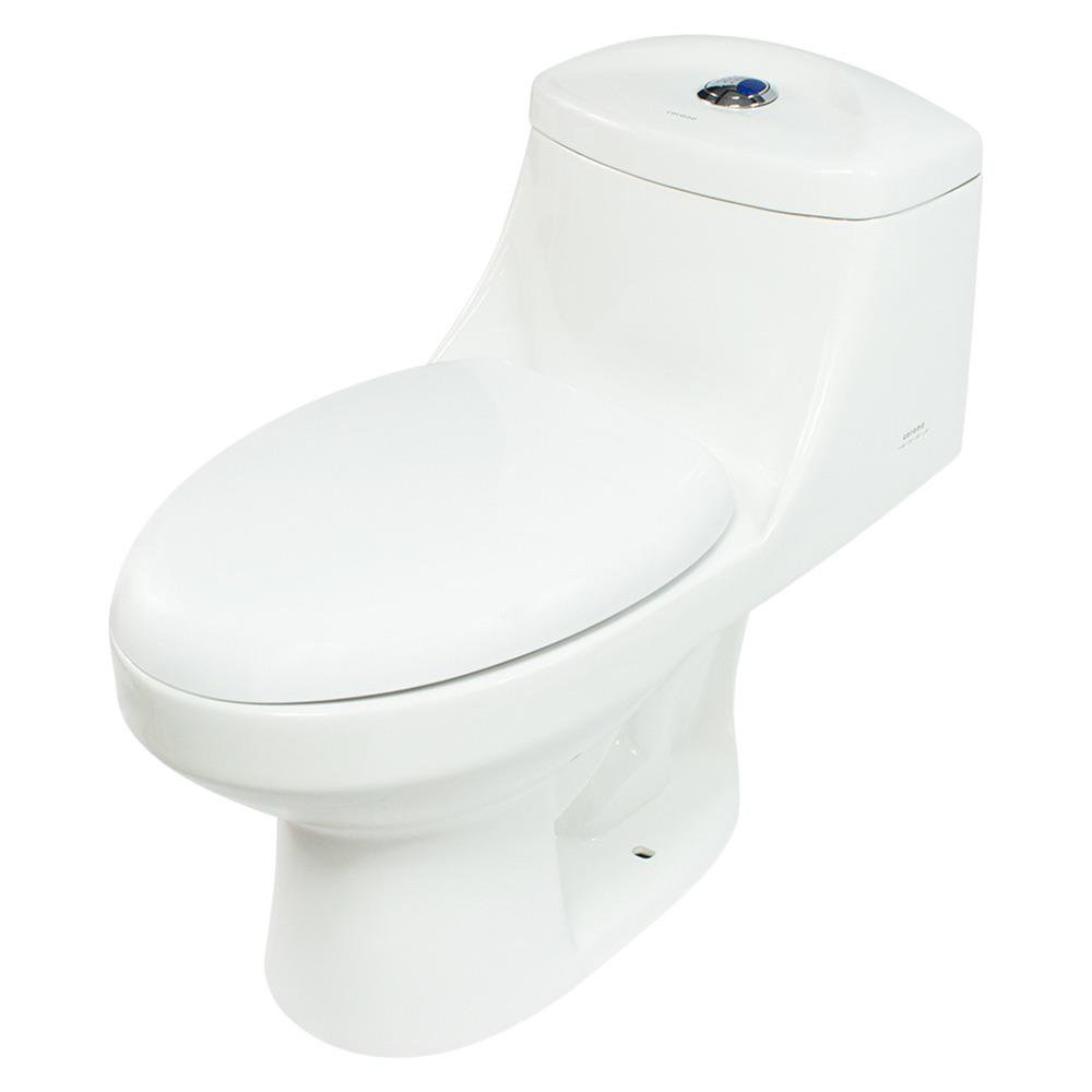 Sanitario de Una Pieza Oporto Elongado con Descarga Dual Blanco