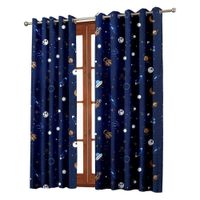 Set 2 Cortinas Neón Astronauta 97x213 Cm - Koala