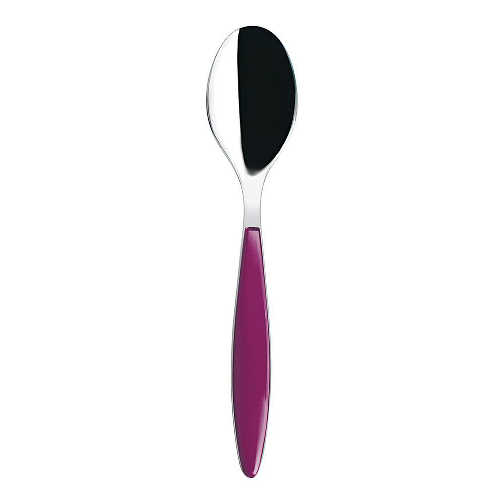 Cuchara para Mesa de Acero Inoxidable con Mango Color Morado