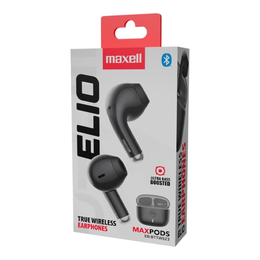 Audífonos Inalámbricos Elio TWS Bluetooth In-Ear con Ultra Bass Color Negro