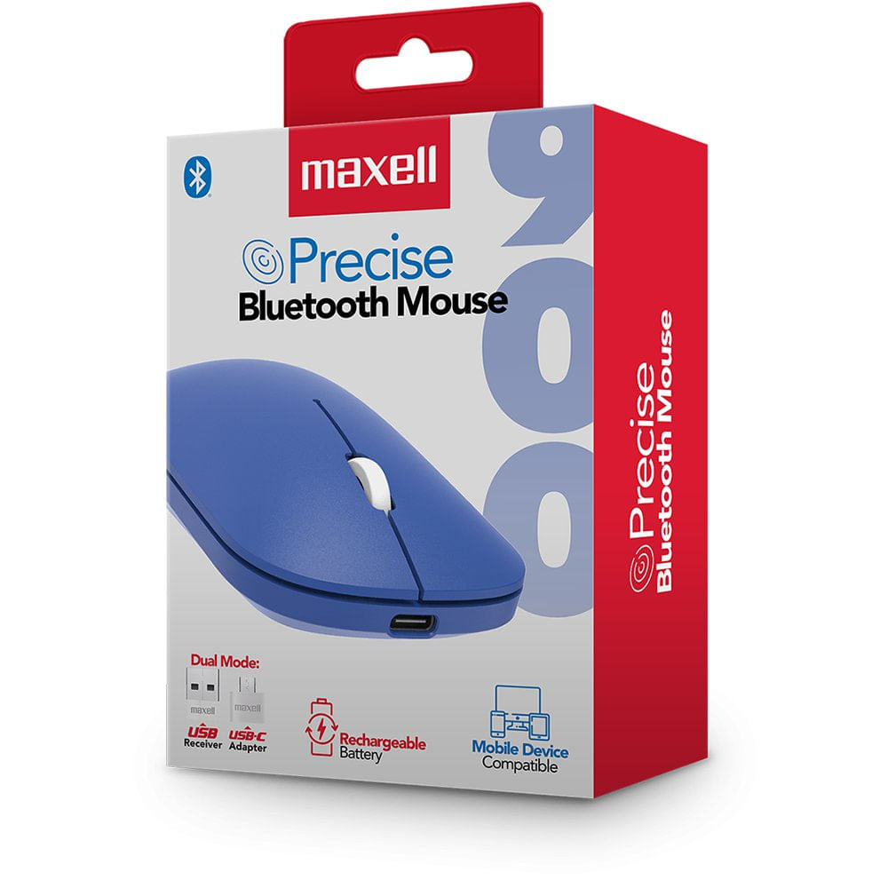 Mouse Inalámbrico Bluetooth Recargable Precise Color Azul