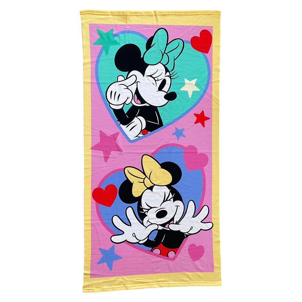 Toalla Infantil 70 x 140 cm Diseño Minnie Mouse Color Rosado