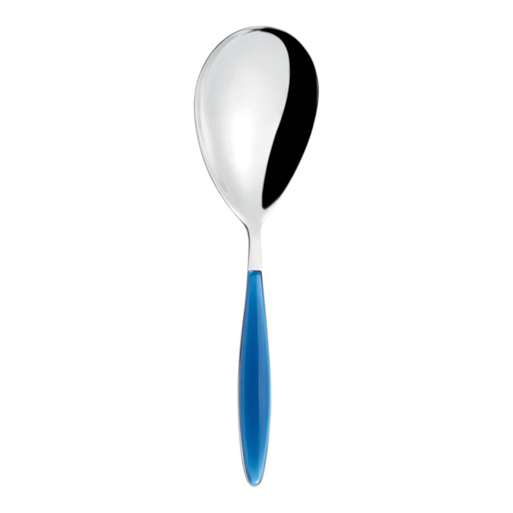 Cuchara de Acero Inoxidable para Servir Arroz Color Azul