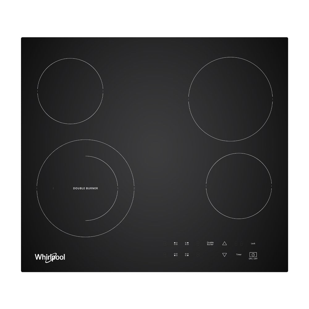 Parrilla Eléctrica 24 plg de Vitrocerámica con 4 Quemadores Color Negro