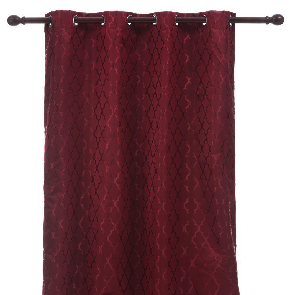 Cortina Blackout Rombos 140 X 210 Cm - Viva Varios Colores Rojo