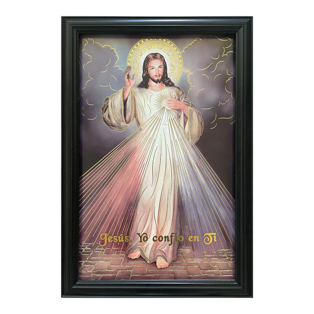 Cuadro Decorativo de 42 x 62 cm Diseño Jesús de la Divina Misericordia Cuadro Decorativo J…