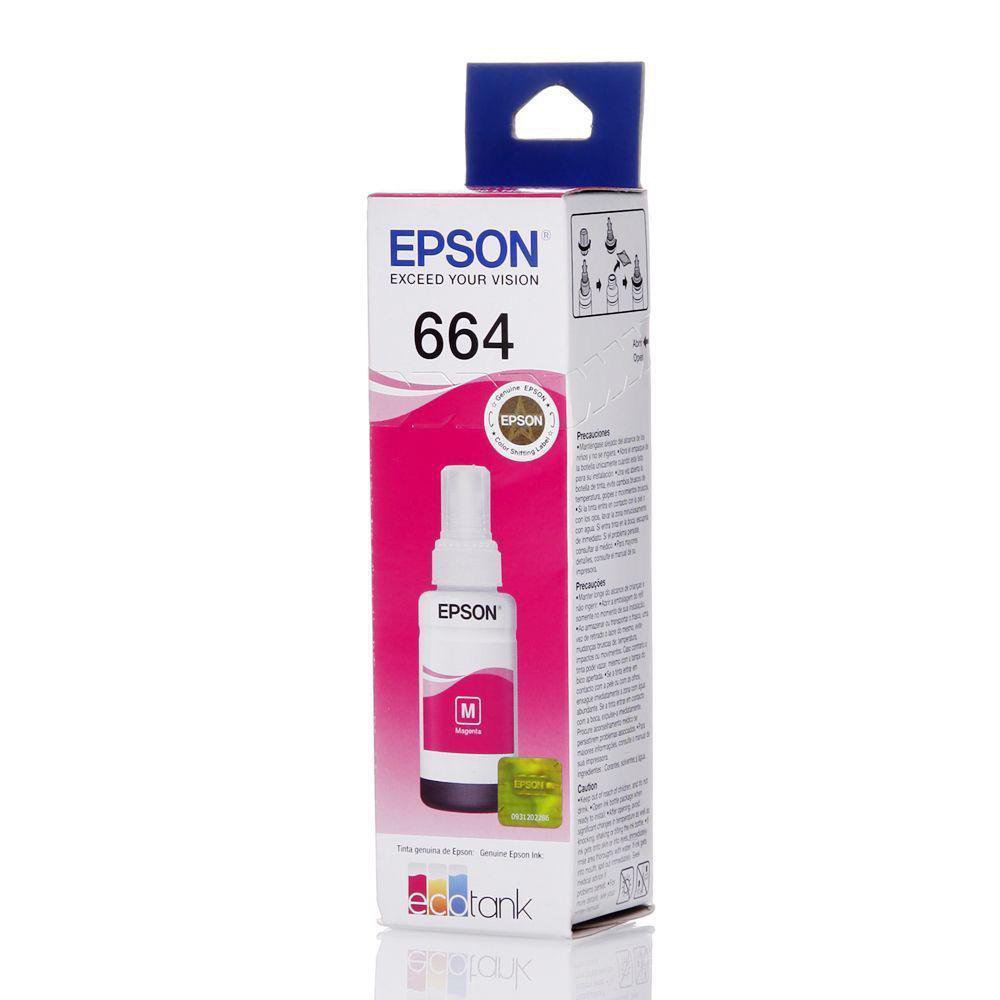 Tinta Epson T664320 Magenta de 70 mL para Impresoras EcoTank Compatibles