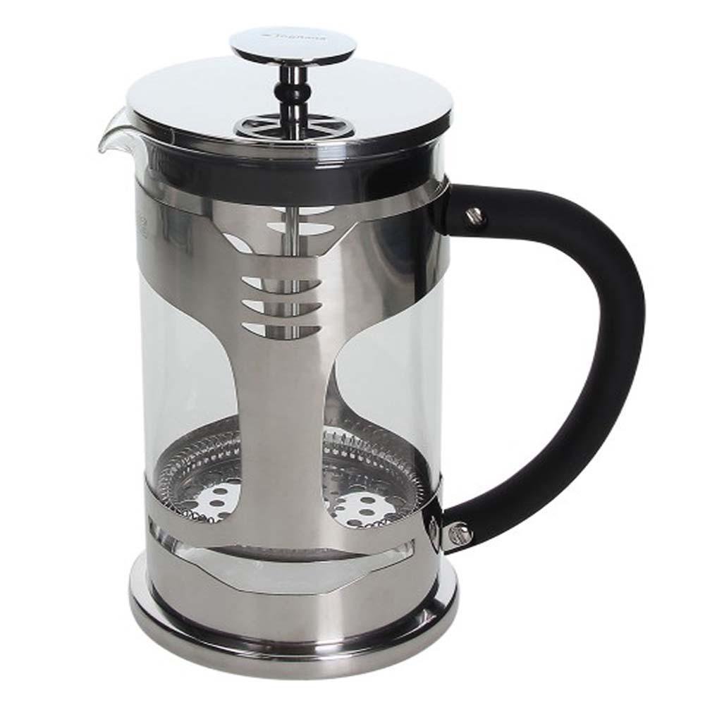 Cafetera Prensa Francesa de 1 L de Vidrio con Filtro de Acero
