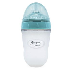 Biberón Suave Y Natural Silicón Azul 8Oz - Evenflo