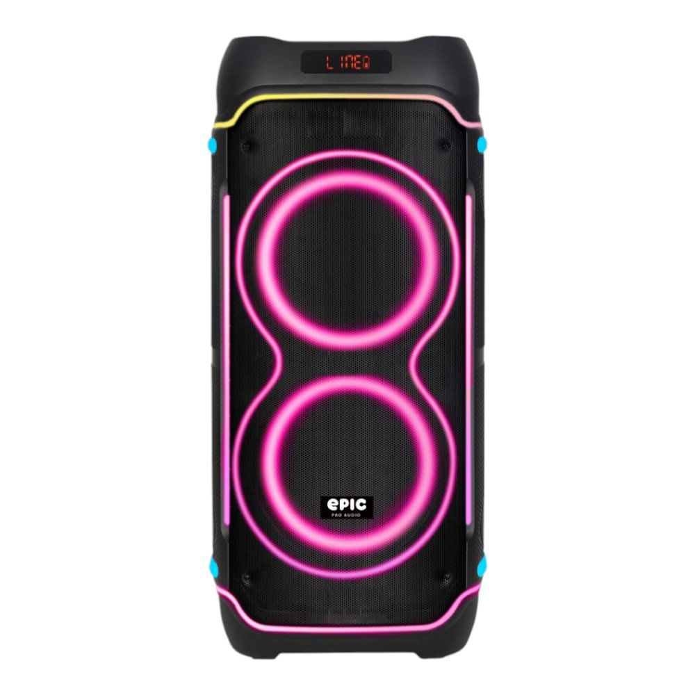 Bocina Portátil PB-210 con Batería Recargable 1000 W con Iluminación LED
