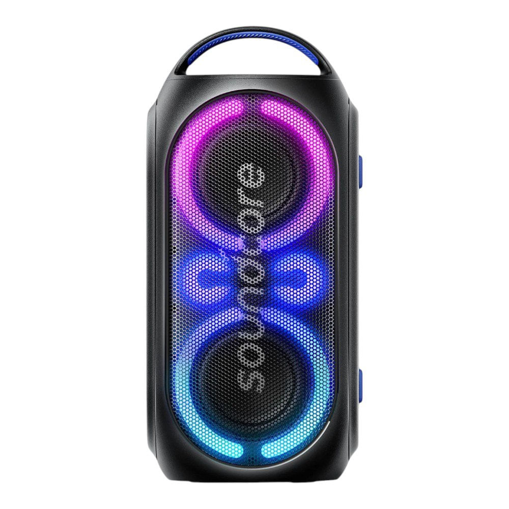 Bocina Portatil Soundcore Rave Party 2 Bluetooth de 120W con Luces LED en Color Negro