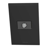 Tomacorriente Coaxial Tipo F Negro - Bticino