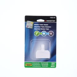 Adaptador De 1 A 3 Para Teléfono Blanco - Monster