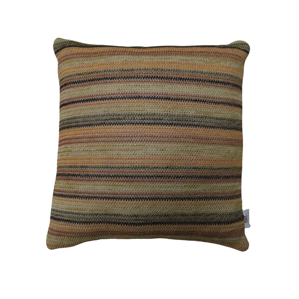 Cojín Relleno Cuadrado 45 x 45 Cm Tejido Multicolor Diseño Rayas Horizontales Cojín Rellen…