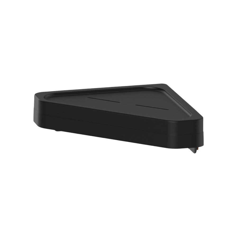 Estante Esquinero de Pared de Plástico con Adhesivo Color Negro