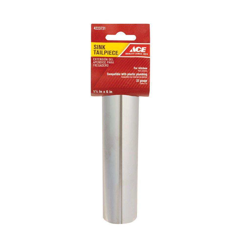 Cola para Sifón de Lavatrastos Metálico 1 1/2 x 6 Plg