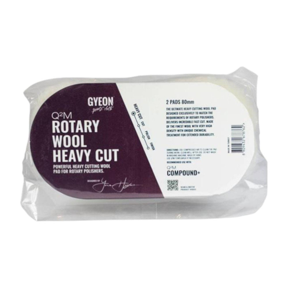 Pad de Lana Gyeon Q2M Rotary Wool Heavy Cut de 80 mm Set de 2 Unidades