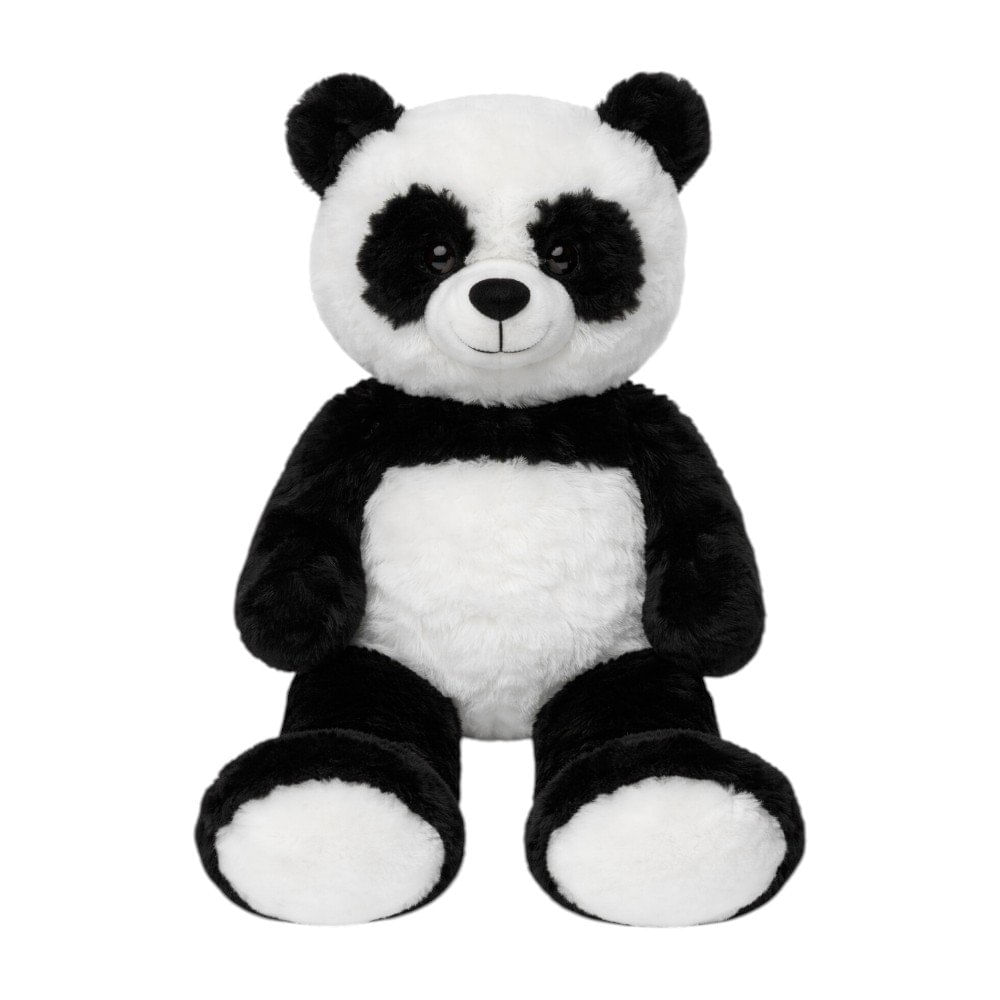 Peluche de Oso Panda Grande de 100 Cm Peluche de Panda Grande Textura Afelpada Suave Color Blanco y Negro de 100 Cm