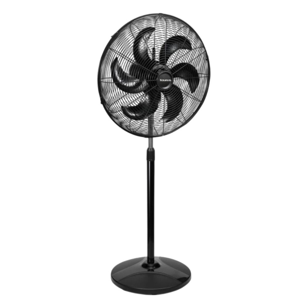 Ventilador de Pedestal Negro 6 Aspas Turbo Power 20 Plg
