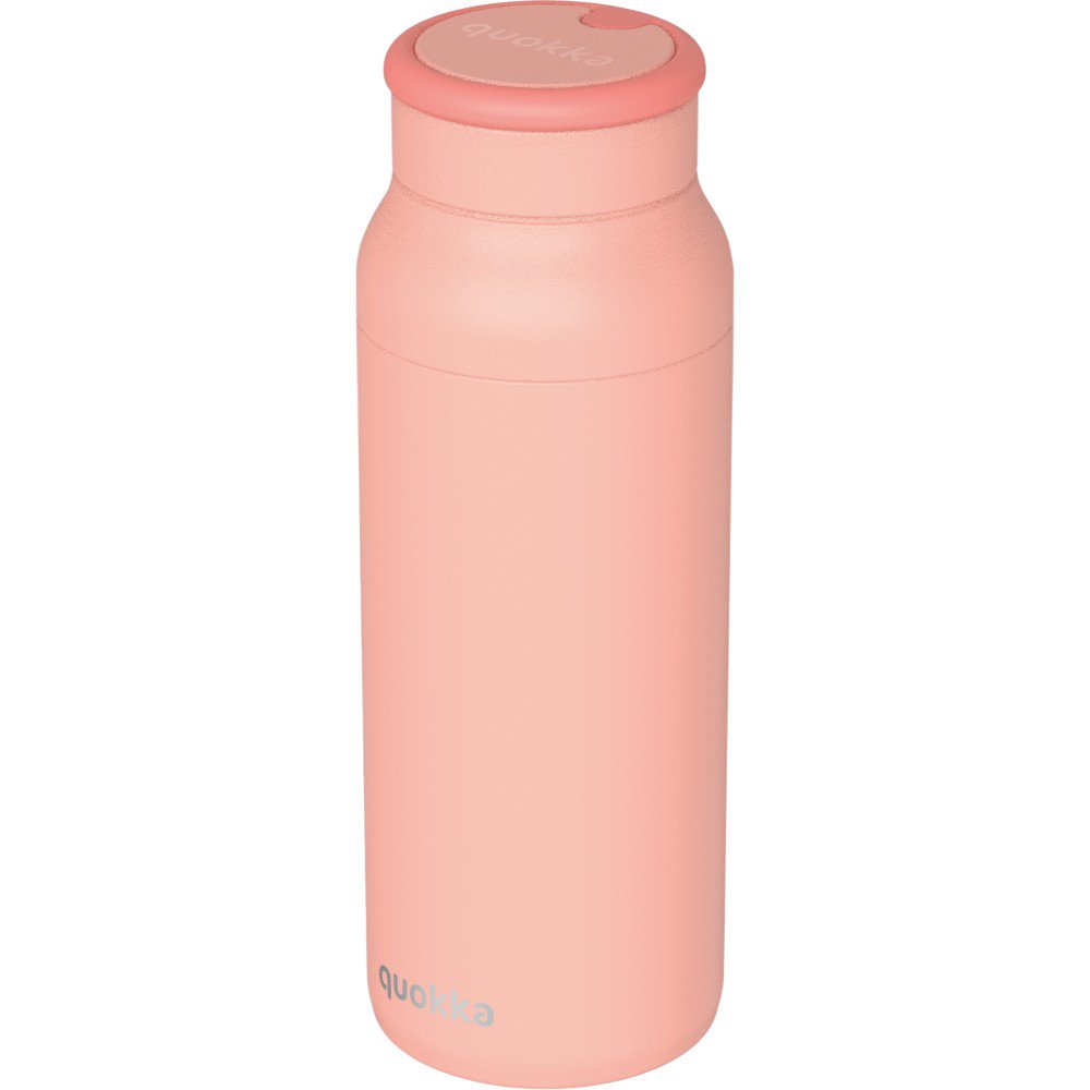 Botella Térmica de Acero Inoxidable de 690 mL con Asa de Silicona Color Rosado Pastel