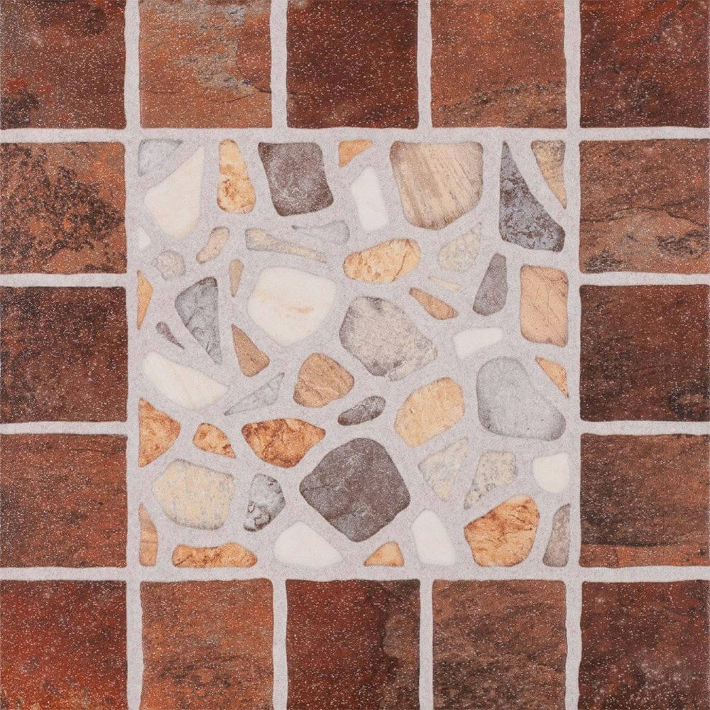 Piso Cerámico Pavia Color Marrón Rústico Mate No Rectificado de 31x31 cm en Caja de 1.7 m²