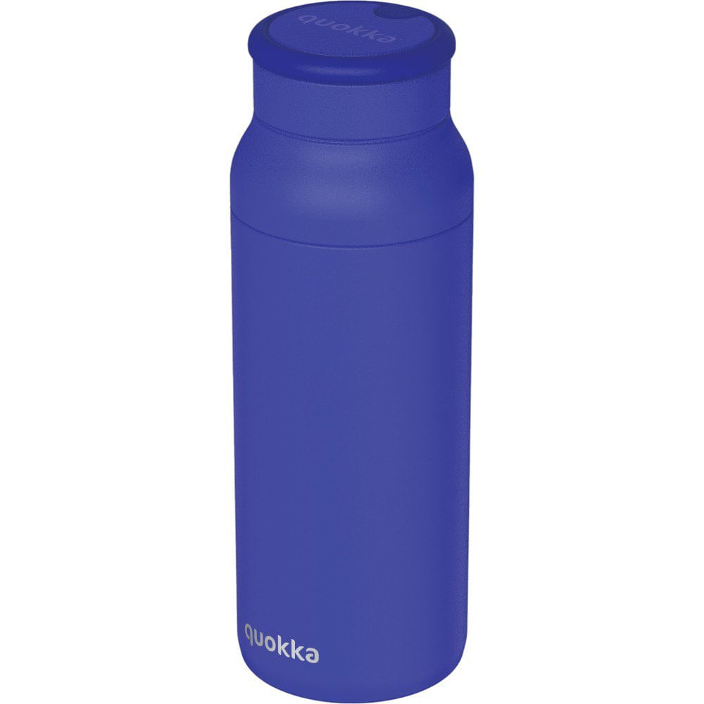 Botella Térmica de Acero Inoxidable de 690 mL con Asa de Silicona Color Azul