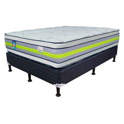 Set De Cama Colchón + Base Energy Doble Euro - Facenco Varios Tamaños