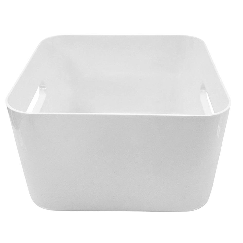 Canasta Organizadora Compact Square M de 3.6 L 20 x 20 x 12 cm Color Blanco